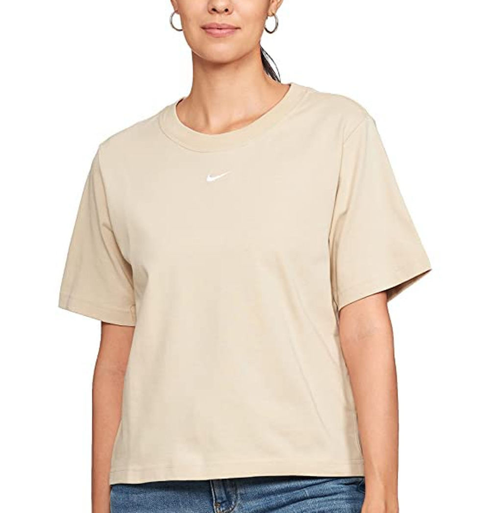 Nike Minimalist Beige Sportswear Essential T Shirt Dress Size S